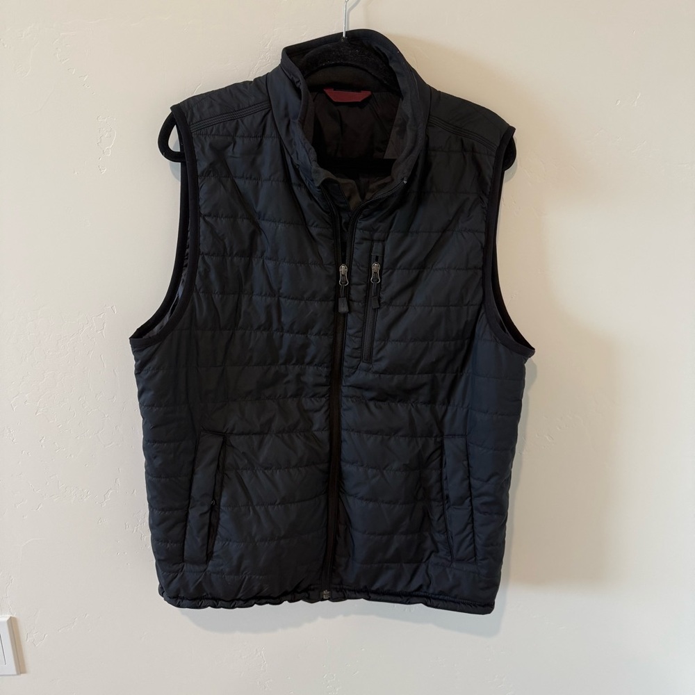 Carhartt Gilliam Black Quilted Insulated Vest Mens Large Tall Outdoor Hiking